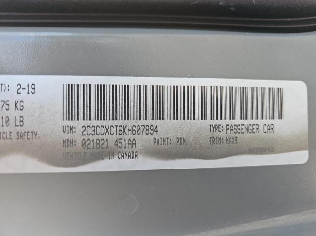 Photo 10 from auction – 2019 DODGE CHARGER R/ with VIN 2C3CDXCT6KH607894