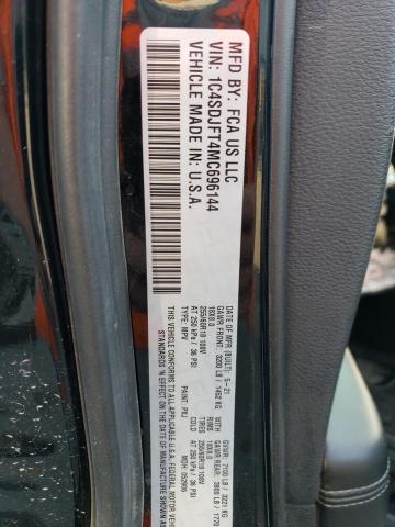 Photo 14 from auction – 2021 DODGE DURANGO PU with VIN 1C4SDJFT4MC696144