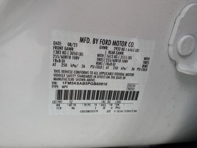 Photo 14 from auction – 2023 FORD EXPLORER P with VIN 1FM5K8AB5PGB60810