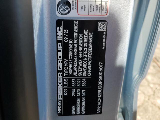 Photo 14 from auction – 2023 FISKER AUTOMOTIVE OCEAN with VIN VCF1ZBU28PG006017