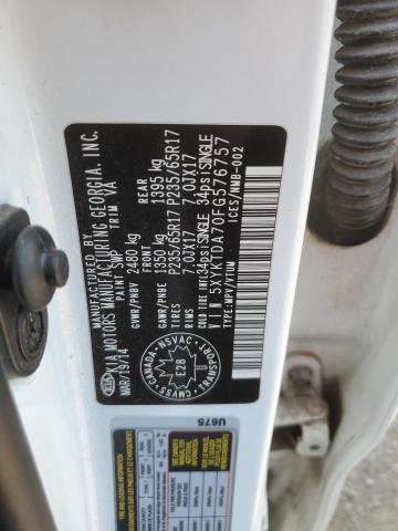 Photo 14 from auction – 2015 KIA SORENTO LX with VIN 5XYKTDA70FG576757