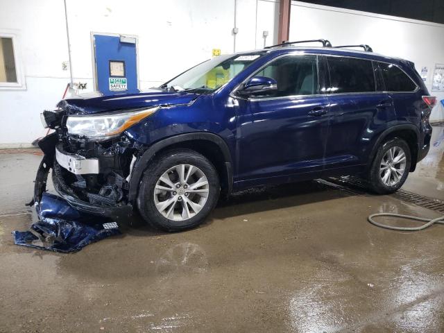 TOYOTA HIGHLANDER 2015 with VIN 5TDJKRFHXFS160425 - Photo from auction