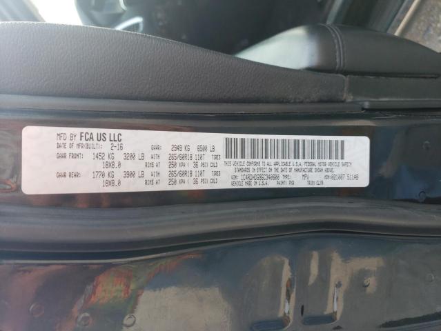 Photo 14 from auction – 2016 DODGE DURANGO LI with VIN 1C4RDHDG9GC340600