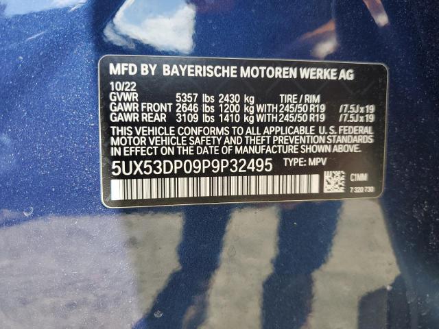 Photo 14 from auction – 2023 BMW X3 XDRIVE3 with VIN 5UX53DP09P9P32495