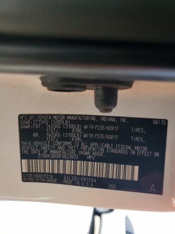 Photo 14 from auction – 2015 TOYOTA SIENNA LE with VIN 5TDKK3DC6FS623833