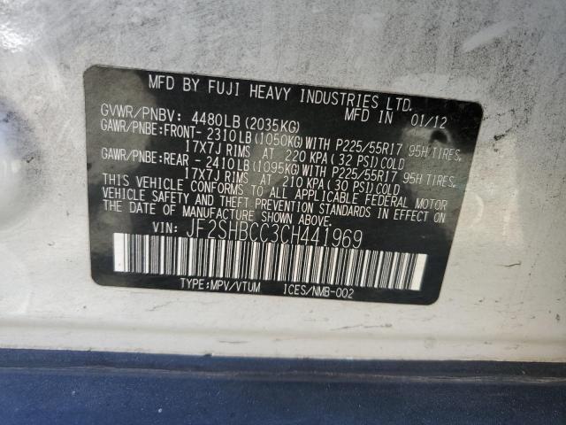 Photo 14 from auction – 2012 SUBARU FORESTER 2 with VIN JF2SHBCC3CH441969