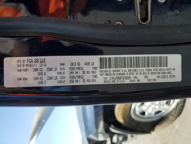 Photo 14 from auction – 2015 JEEP PATRIOT SP with VIN 1C4NJPBB0FD236501