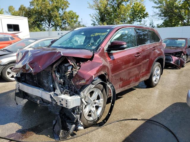TOYOTA HIGHLANDER 2016 with VIN 5TDDKRFH7GS284697 - Photo from auction