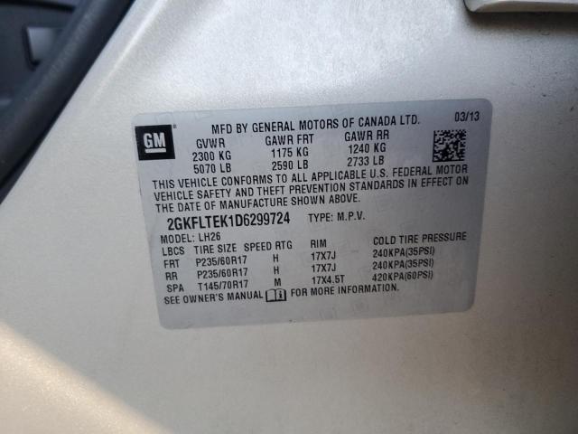 Photo 14 from auction – 2013 GMC TERRAIN SL with VIN 2GKFLTEK1D6299724