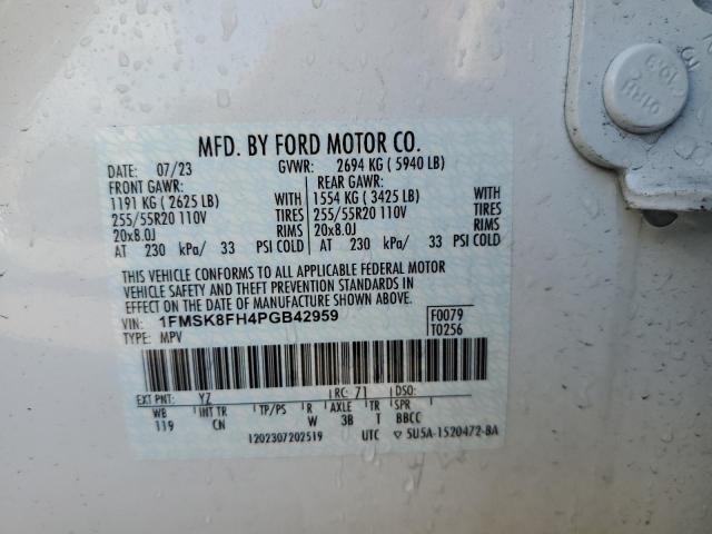 Photo 14 from auction – 2023 FORD EXPLORER L with VIN 1FMSK8FH4PGB42959