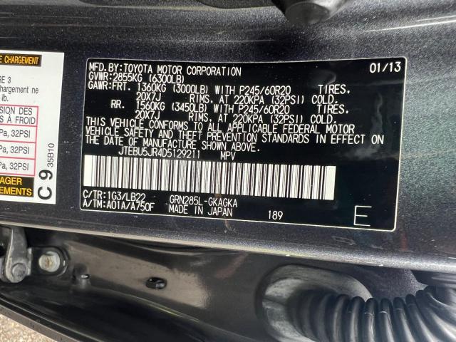 Photo 10 from auction – 2013 TOYOTA 4RUNNER SR with VIN JTEBU5JR4D5129211