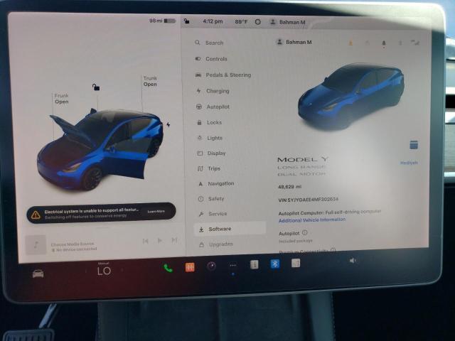 Photo 9 from auction – 2021 TESLA MODEL Y with VIN 5YJYGAEE4MF302634