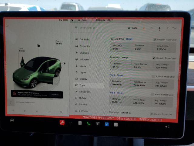 Photo 9 from auction – 2023 TESLA MODEL Y with VIN 7SAYGDEE7PF632857