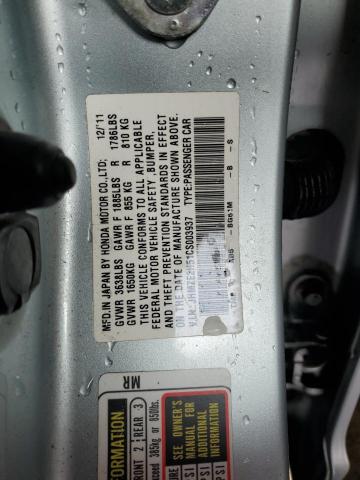 Photo 14 from auction – 2012 HONDA INSIGHT LX with VIN JHMZE2H51CS003937