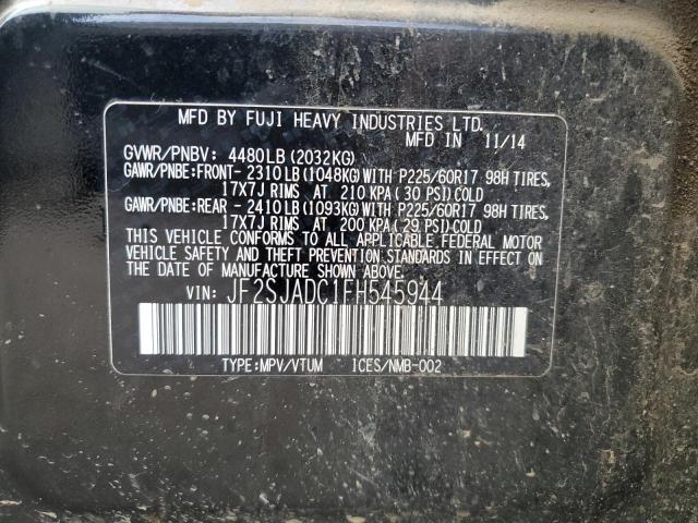 Photo 14 from auction – 2015 SUBARU FORESTER 2 with VIN JF2SJADC1FH545944