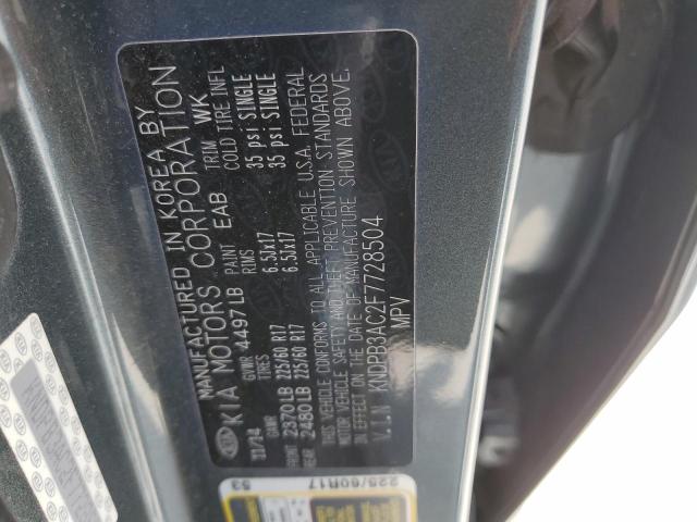 Photo 14 from auction – 2015 KIA SPORTAGE L with VIN KNDPB3AC2F7728504