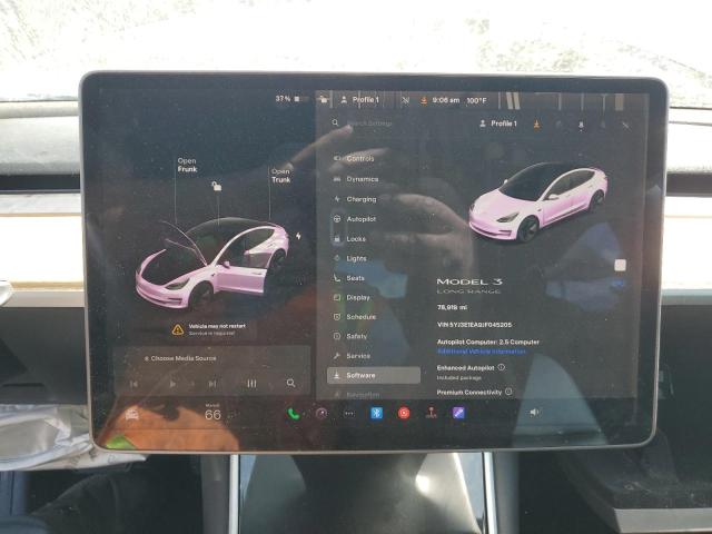 Photo 9 from auction – 2018 TESLA MODEL 3 with VIN 5YJ3E1EA9JF045205