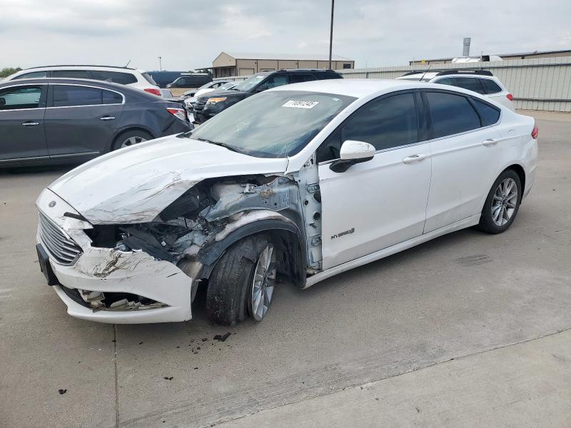 FORD FUSION SE 2017 with VIN 3FA6P0LU8HR356587 - Photo from auction