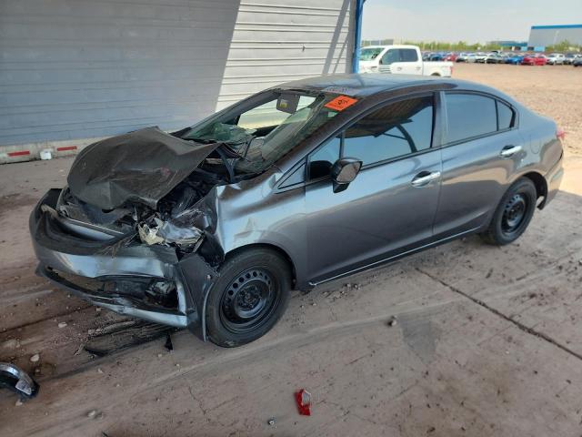 HONDA CIVIC LX 2013 with VIN 19XFB2F55DE036122 - Photo from auction