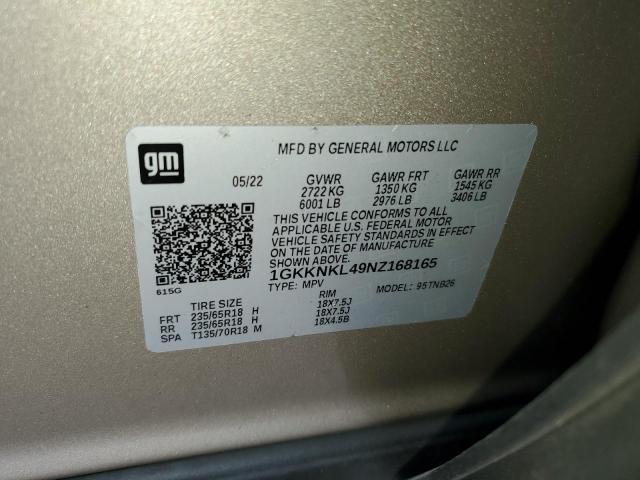 Photo 14 from auction – 2022 GMC ACADIA SLE with VIN 1GKKNKL49NZ168165