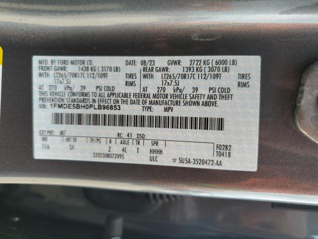 Photo 14 from auction – 2023 FORD BRONCO BAS with VIN 1FMDE5BH0PLB96853