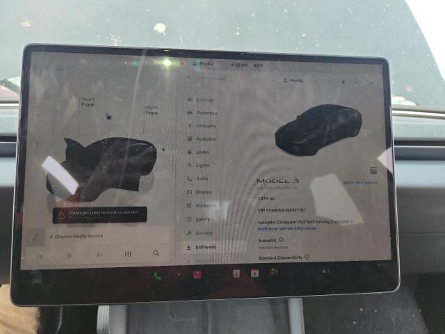 Photo 9 from auction – 2025 TESLA MODEL 3 with VIN 5YJ3E1EA3SF017787