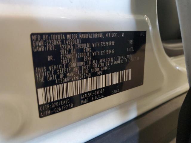 Photo 14 from auction – 2021 TOYOTA RAV4 LIMIT with VIN 4T3D6RFVXMU042748