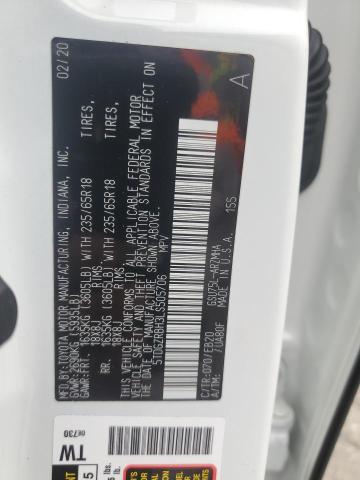 Photo 14 from auction – 2020 TOYOTA HIGHLANDER with VIN 5TDGZRBH3LS505706