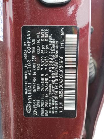 Photo 14 from auction – 2016 HYUNDAI TUCSON LIM with VIN KM8J3CA2XGU084968