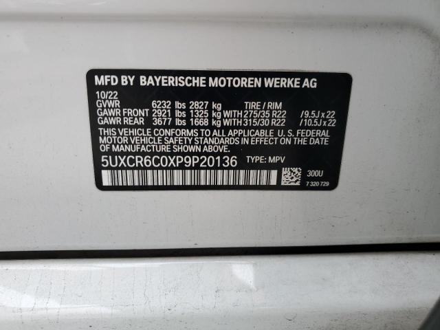 Photo 14 from auction – 2023 BMW X5 XDRIVE4 with VIN 5UXCR6C0XP9P20136
