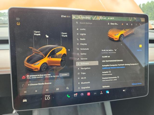 Photo 9 from auction – 2025 TESLA MODEL Y with VIN 7SAYGDED0SF256406