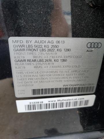 Photo 14 from auction – 2014 AUDI Q5 PREMIUM with VIN WA1DGAFP2EA013500