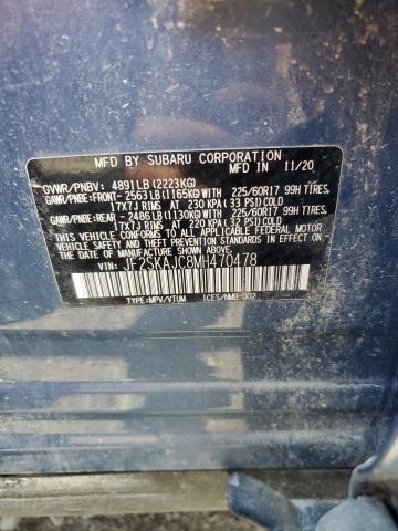 Photo 14 from auction – 2021 SUBARU FORESTER P with VIN JF2SKAJC8MH470478
