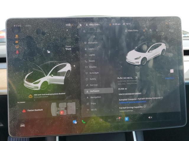 Photo 9 from auction – 2019 TESLA MODEL 3 with VIN 5YJ3E1EBXKF389961