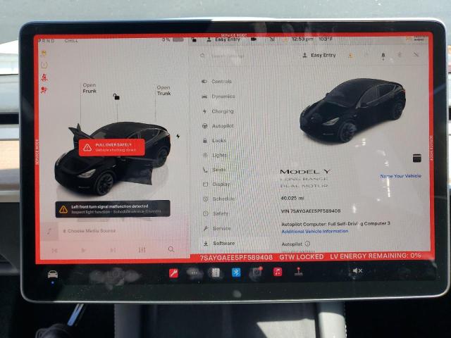 Photo 9 from auction – 2023 TESLA MODEL Y with VIN 7SAYGAEE5PF589408
