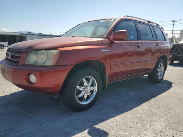 TOYOTA HIGHLANDER 2001 with VIN JTEGF21A010014039 - Photo from auction