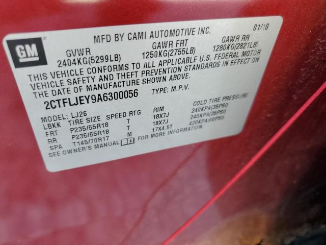 Фото 14 с аукциона – 2010 GMC TERRAIN SL с VIN 2CTFLJEY9A6300056