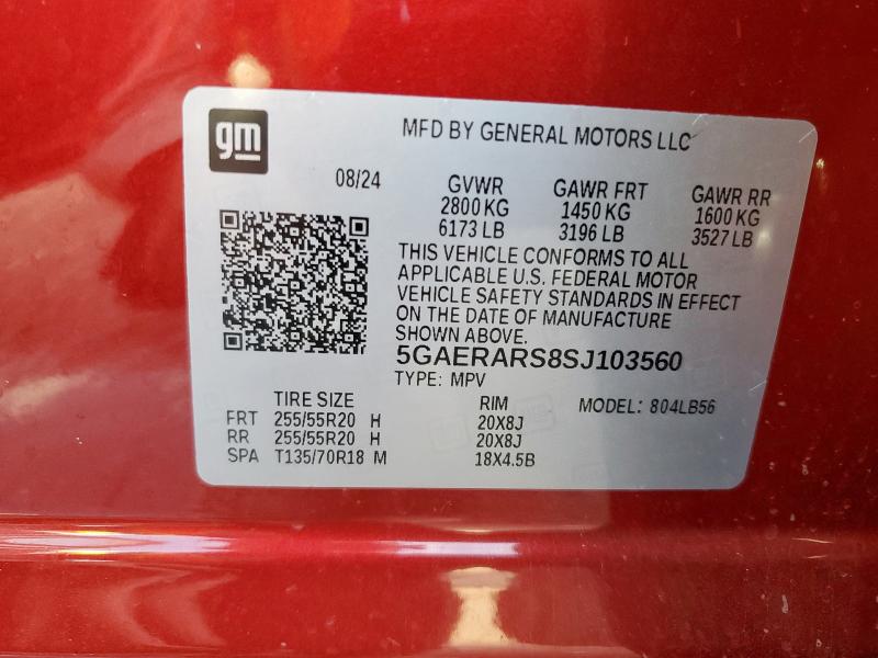 Zdjęcie 14 z aukcji – 2025 BUICK ENCLAVE PR z VIN 5GAERARS8SJ103560