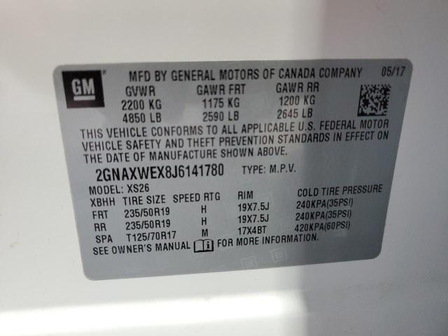 Photo 14 from auction – 2018 CHEVROLET EQUINOX PR with VIN 2GNAXWEX8J6141780