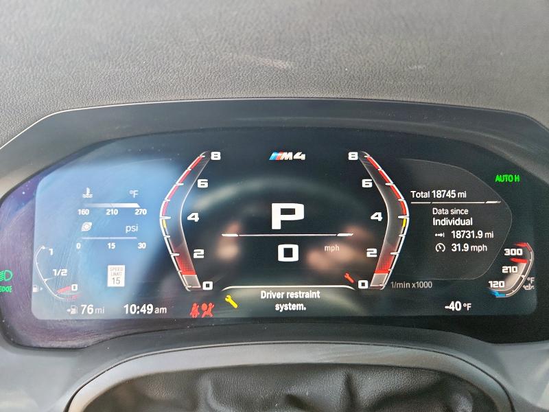 Photo 9 from auction – 2023 BMW M4 with VIN WBS33AZ01PCL12245
