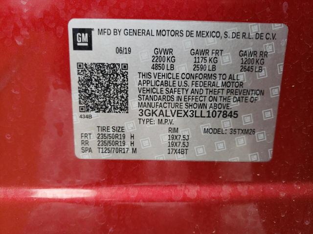 Photo 14 from auction – 2020 GMC TERRAIN SL with VIN 3GKALVEX3LL107845