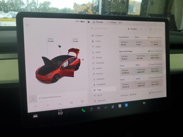 Photo 9 from auction – 2021 TESLA MODEL 3 with VIN 5YJ3E1EB9MF047923