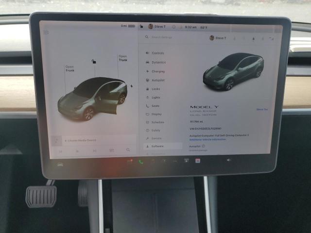 Photo 9 from auction – 2020 TESLA MODEL Y with VIN 5YJYGDEE3LF025961