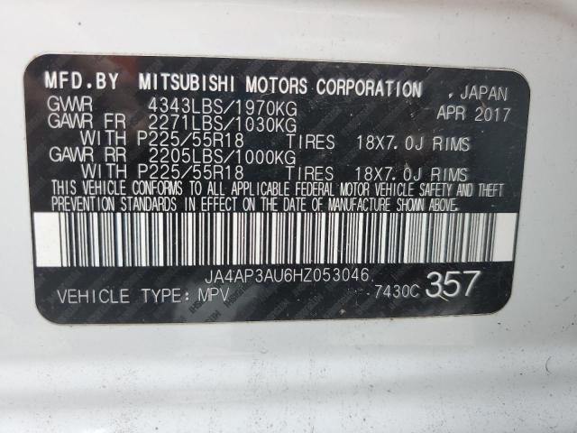 Photo 14 from auction – 2017 MITSUBISHI OUTLANDER with VIN JA4AP3AU6HZ053046