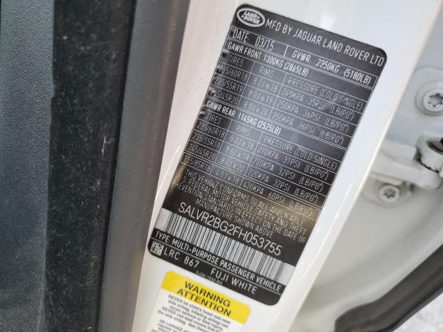Photo 14 from auction – 2015 LAND ROVER RANGE ROVE with VIN SALVR2BG2FH053755