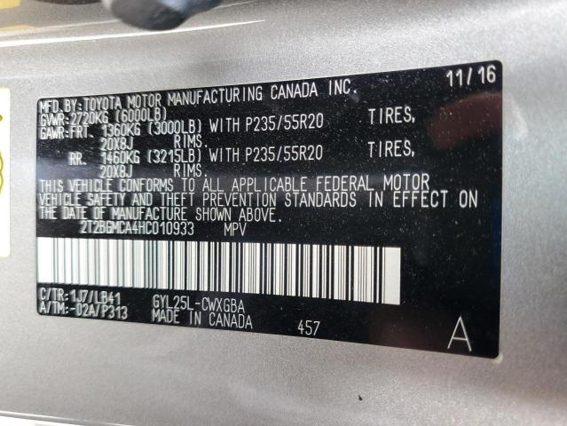 Photo 14 from auction – 2017 LEXUS RX 450H BA with VIN 2T2BGMCA4HC010933
