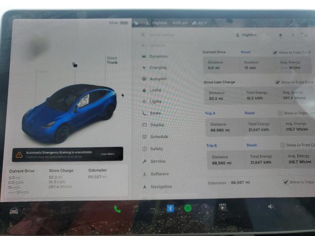 Photo 9 from auction – 2021 TESLA MODEL Y with VIN 5YJYGDEE2MF306859