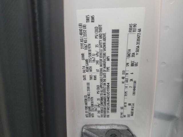 Photo 14 from auction – 2014 FORD ESCAPE TIT with VIN 1FMCU9J94EUD15964