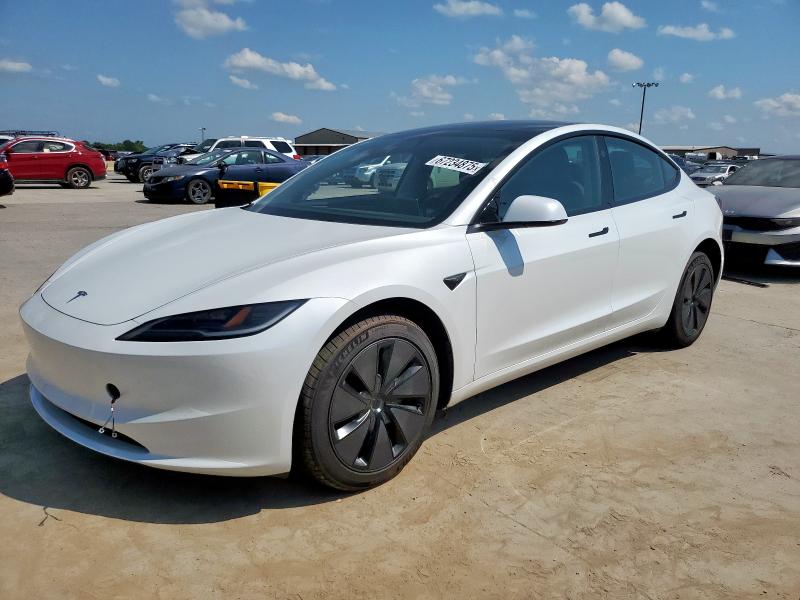 TESLA MODEL 3 2025 with VIN 5YJ3E1EA2SF020521 - Photo from auction