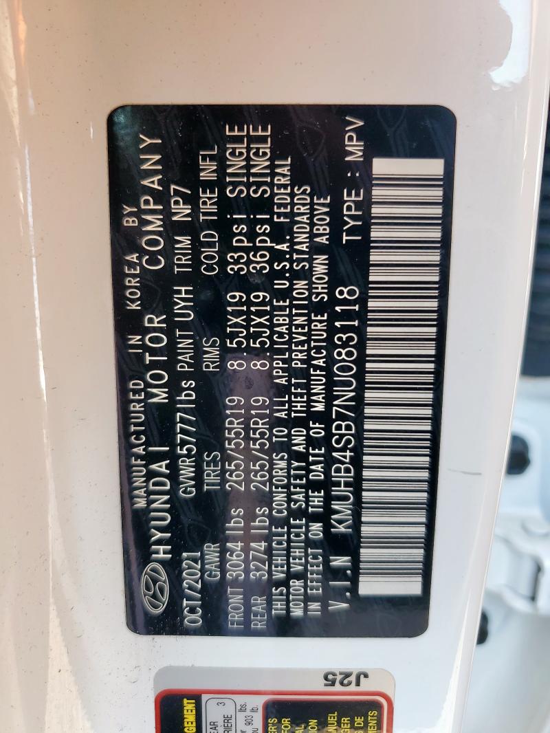 Photo 14 from auction – 2022 GENESIS GV80 BASE with VIN KMUHB4SB7NU083118